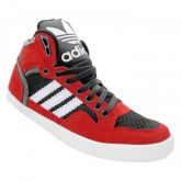 Tênis Adidas Extaball Cano Médio Vermelho e Preto