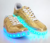 Tênis de Led das Olimpiadas Nike Ouro