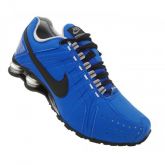 Tênis Nike Shox Junior Royal e Preto