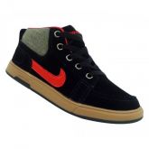 Tênis Infantil Nike Suketo New Cano Médio Preto e Vermelho